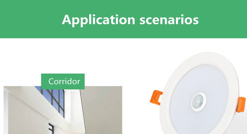 Sound Infrared control LED Downlight 220V White /Warm White 3W 5W 7W 9W 18W 30W 40W Recessed in LED Ceiling Downlight Light