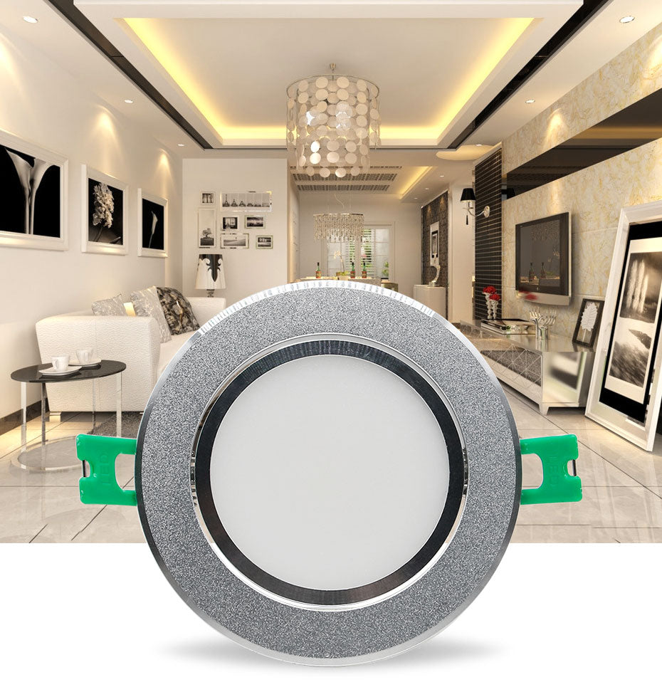 DBF Silver Housing Frosted Len LED Recessed Downlight Brighter Epistar COB LED Ceiling Spot Lamp 5W 7W 10W 12W with Transformer