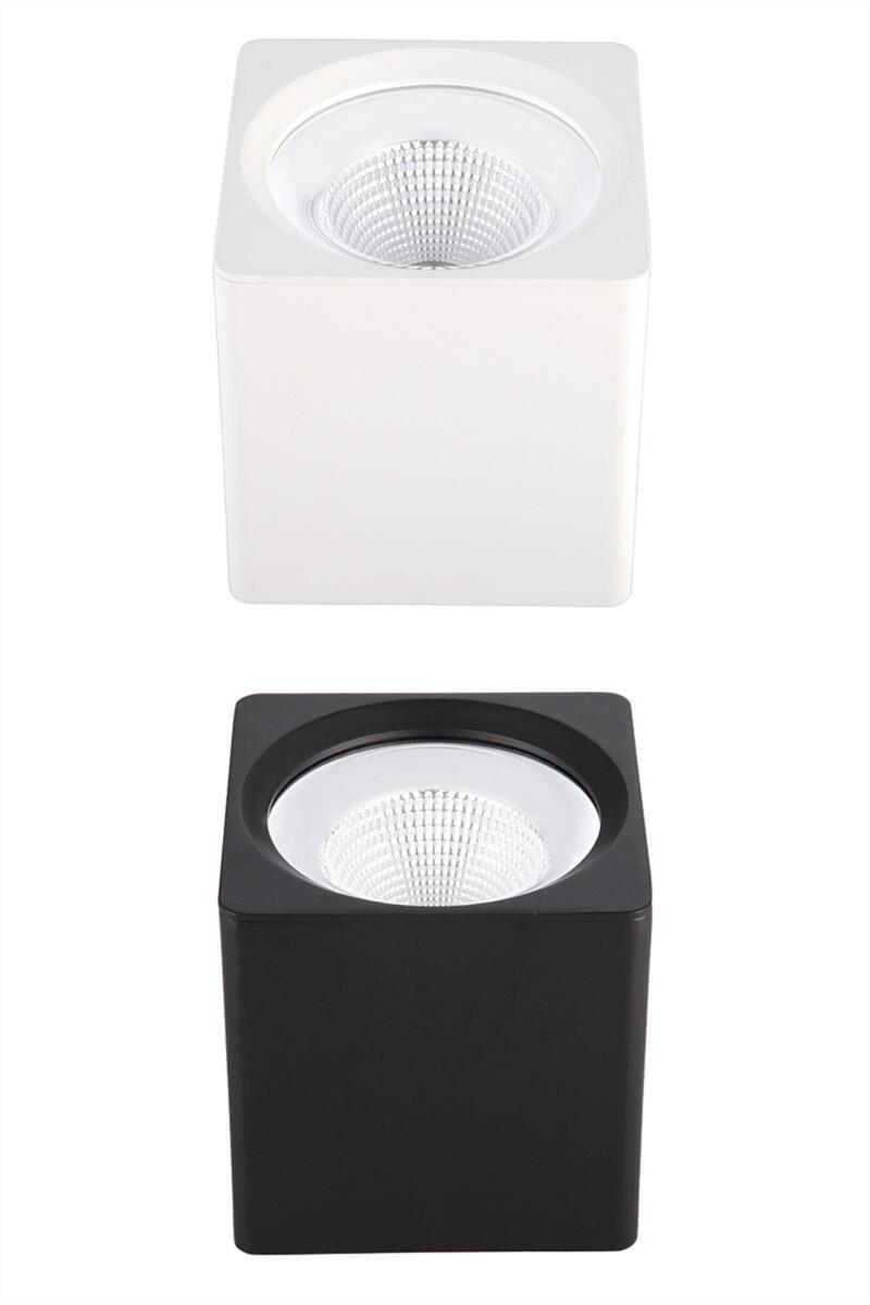 Super bright square surface mounted LED dimming downlight 7W 9W 12W 15W 18W 20W AC110-220V COB LED ceiling light spotlight