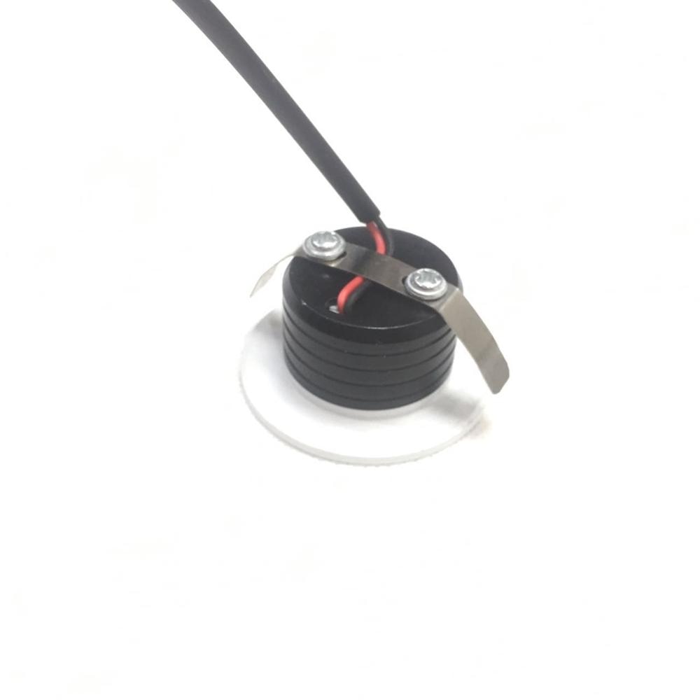 Downlight 10pcs/lot Led Mini Cabinet Downlight 3w Cut Size 40mm Dc12v Black Frame Recessed Ceiling No Flicker Spotlight