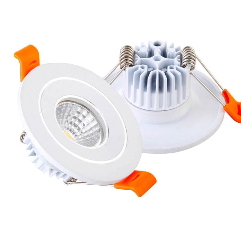Dimmable LED Downlight 3W 5W Round COB Recessed Lamp 110V 220V 230V Led Bulb Bedroom Kitchen Indoor LED Spot Lighting