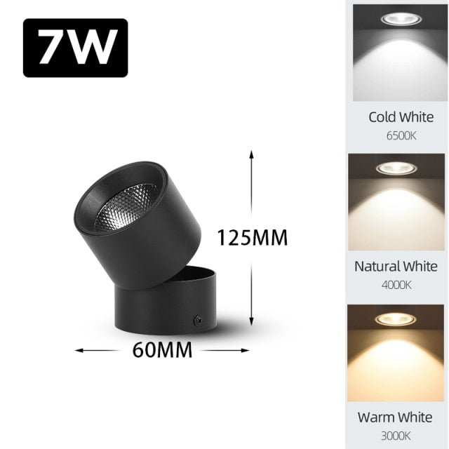 Led Down Light Spot LED Downlights 220V 5W/10/15/25W Spotlight Lights Surface Mounted Lamp for Indoor Lighting Kitchen Ceiling