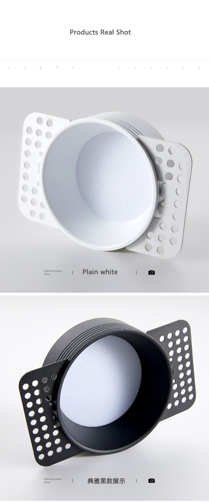 Recessed Led Downlight Round COB Dimmable Spotlight Ceiling Spot Light 220V Downlights Led Empotrable for Kitchen Living Room