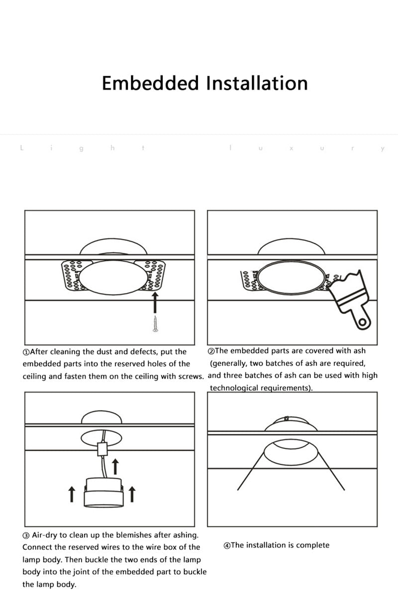 Recessed Led Downlight Round COB Dimmable Spotlight Ceiling Spot Light 220V Downlights Led Empotrable for Kitchen Living Room