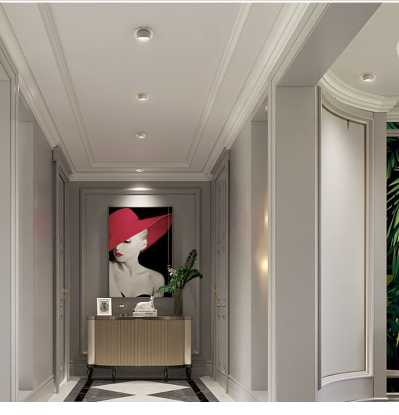 BRGT LED Spotlights Recessed 360° Rotation Adjustment Ceiling Lamp 7W 75mm Downlight Foco For Kitchen Bathroom Indoor Lighting