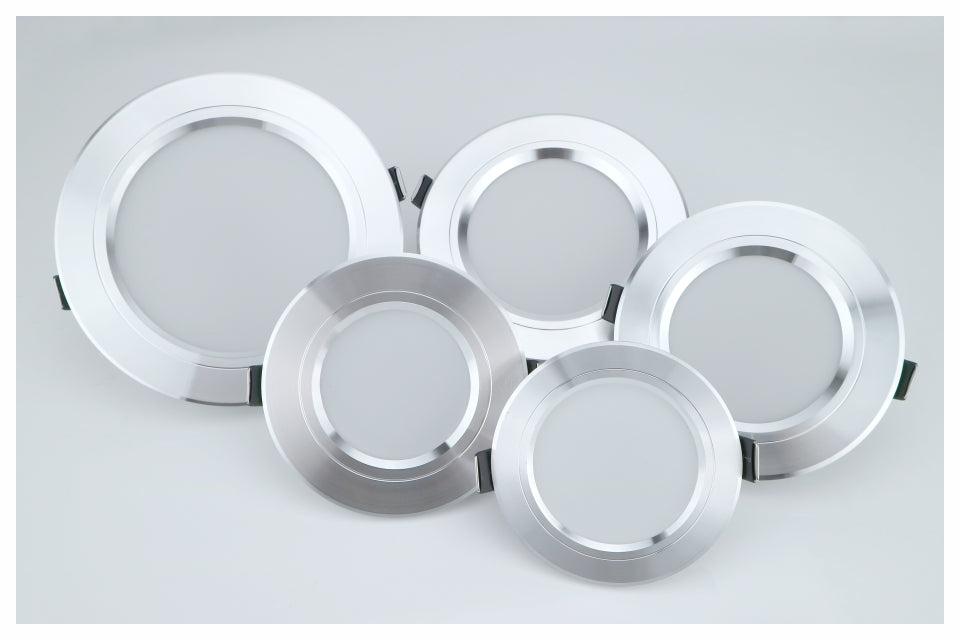 Led Downlights 220v Led Ceiling Light 5W 9W 12W Recessed Down light Round Led Panel Light 15W 18W LED Spot light Indoor Lighting
