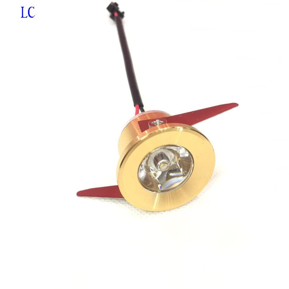 For Kitchen 5 Pièces Armoire Lumière Coupe Taille 28mm 15 Degrés Angle De Faisceau Or Led Downlight 3w Led Spot Lumière Décorati
