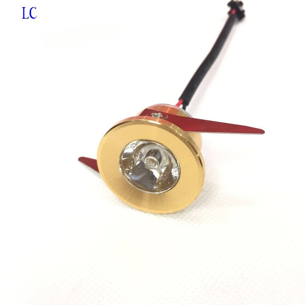 For Kitchen 5 Pièces Armoire Lumière Coupe Taille 28mm 15 Degrés Angle De Faisceau Or Led Downlight 3w Led Spot Lumière Décorati