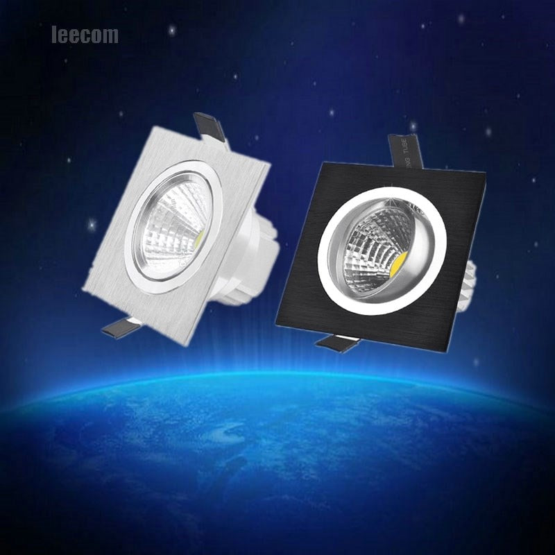 Square Bright Recessed Led Square Downlight Cob 5w Led Spot Light Decoration Ceiling Lamp Ac 110v 220v Spot Lamp