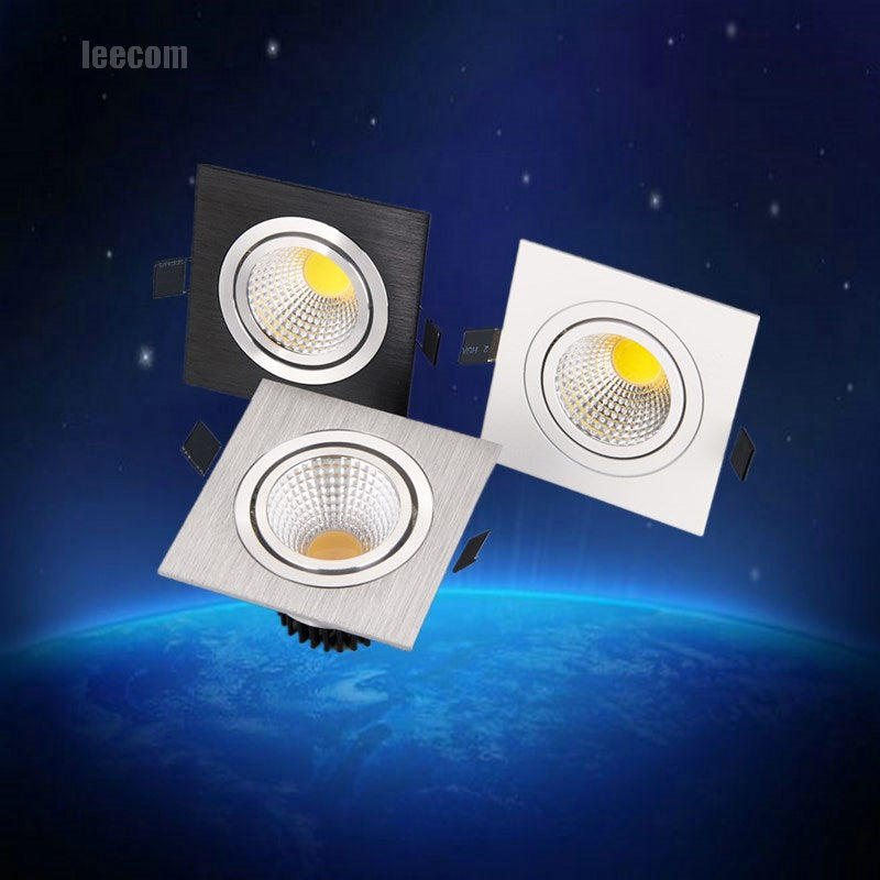 Square Bright Recessed Led Square Downlight Cob 5w Led Spot Light Decoration Ceiling Lamp Ac 110v 220v Spot Lamp