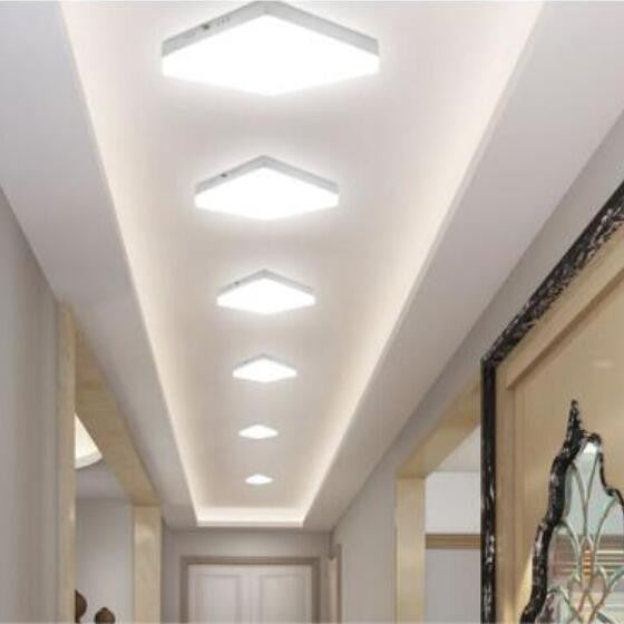 Acrylic 6W 12W 18W 24W NEW LED Round/Square Panel Light Surface Mounted Downlight lighting led ceiling down 85-265V with Driver