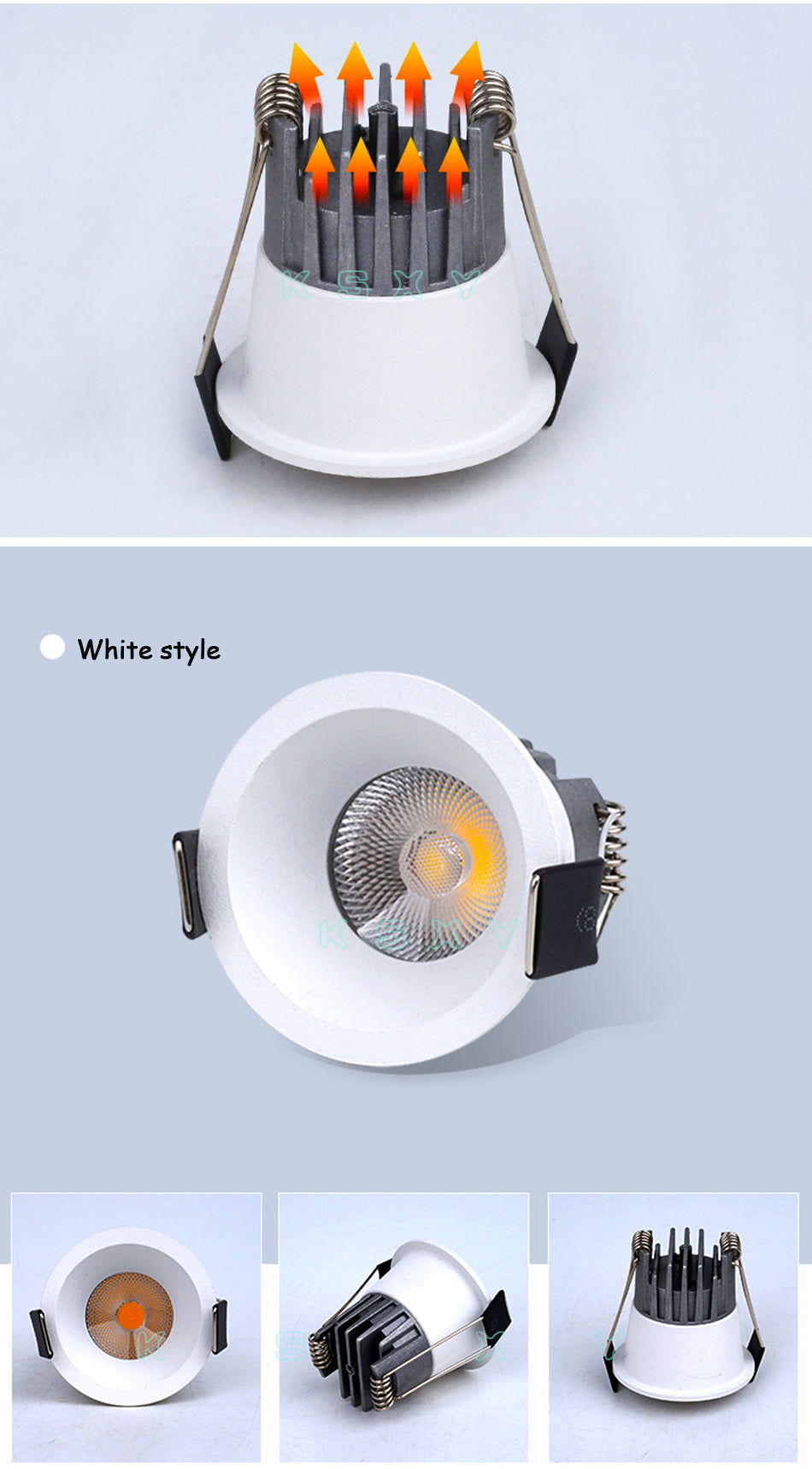 Dimmable LED Downlight COB Ceiling Spot Lighting 3W 5W Led Bulb 4 Pcs Bedroom Kitchen Indoor Ceiling Recessed Lights