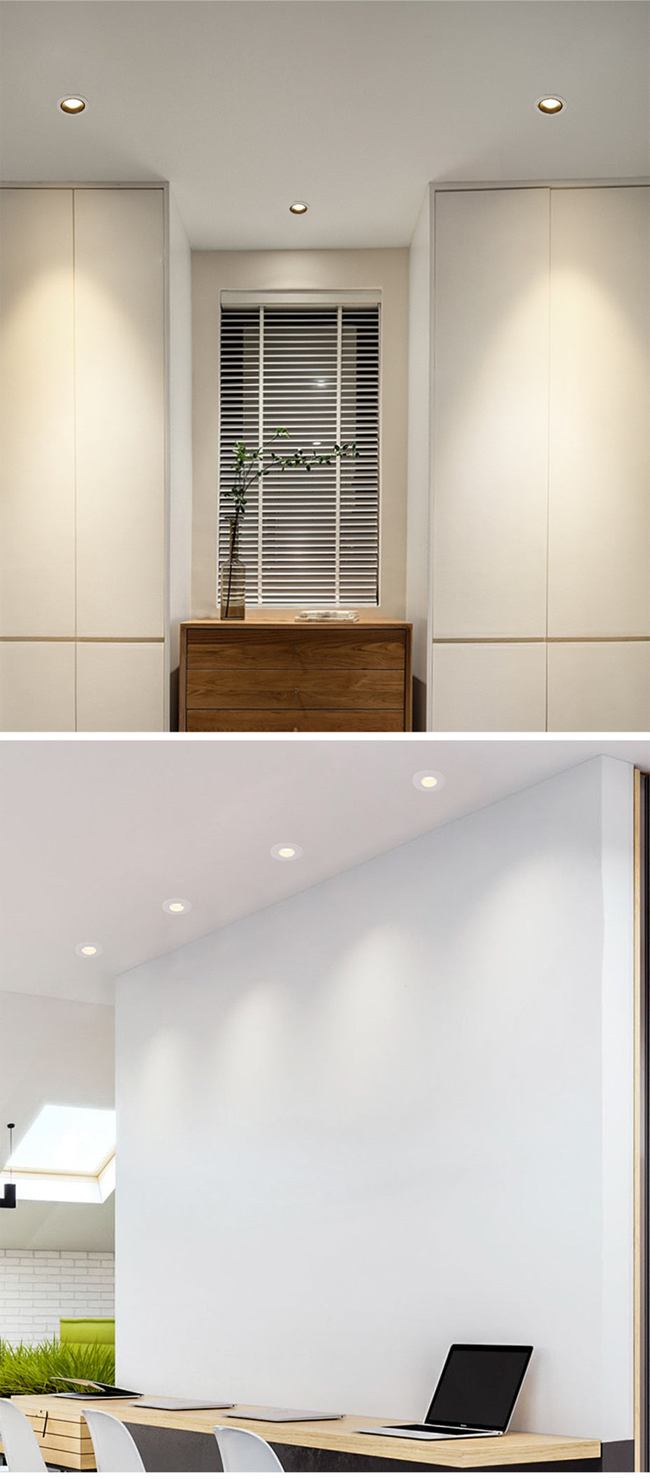 Led Recessed Downlight Dimmable Ceiling Led Light Anti-glare Spot Led Lighting 7W 10W For Living Room Bedroom Hotel AC110V 220V