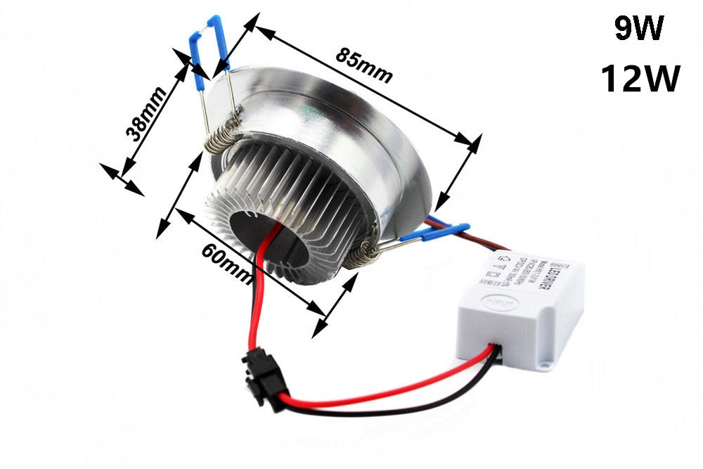 Dimmable led downlight 9W 12W 15W 21W Recessed lighting lamp AC85-265V led cabinet bulb Spotlight LED Ceiling light