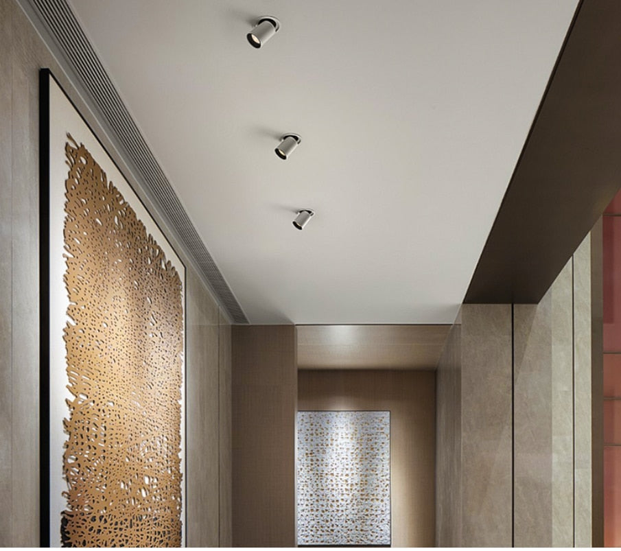 LED Downlight Embedded Ceiling Lamp 8W 12W 15W 20W 110V-220V Adjustable SpotLights Stretchable and Rotate Spot Light