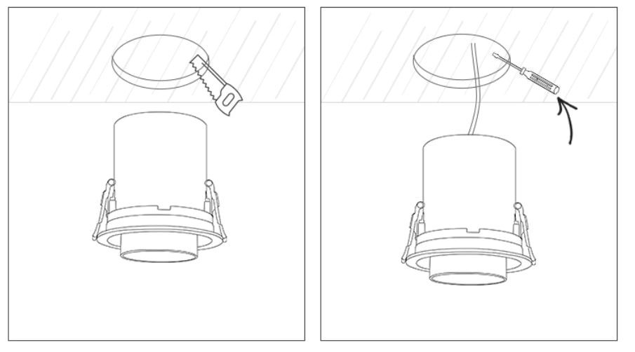 LED Downlight Embedded Ceiling Lamp 8W 12W 15W 20W 110V-220V Adjustable SpotLights Stretchable and Rotate Spot Light