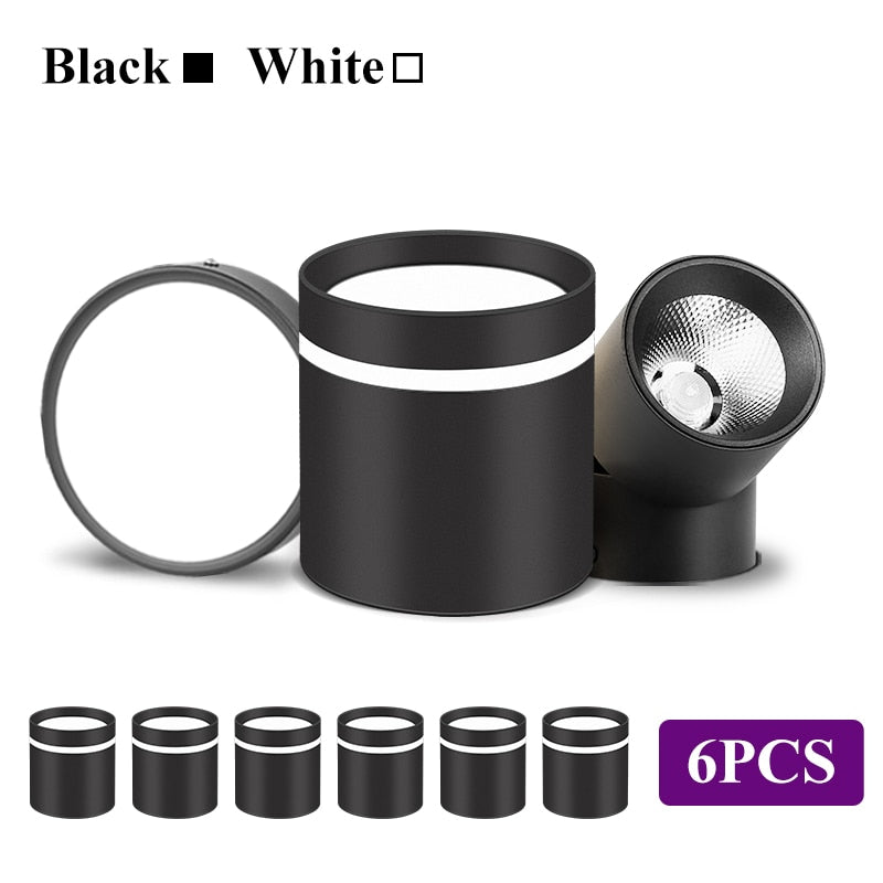 Led Downlight 220v Ceiling Light 5W 10W 15W Spot Lights Round Led Panel Light 25W Spotlight 6 Pcs/Lot Indoor Lighting Kitchen