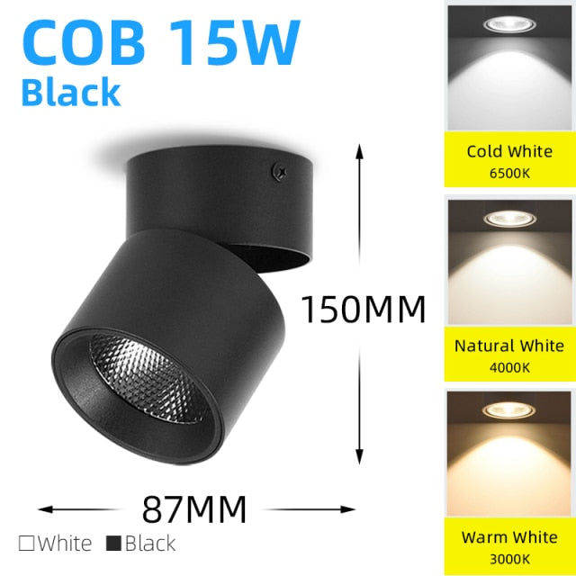 Led Downlight 220v Ceiling Light 5W 10W 15W Spot Lights Round Led Panel Light 25W Spotlight 6 Pcs/Lot Indoor Lighting Kitchen