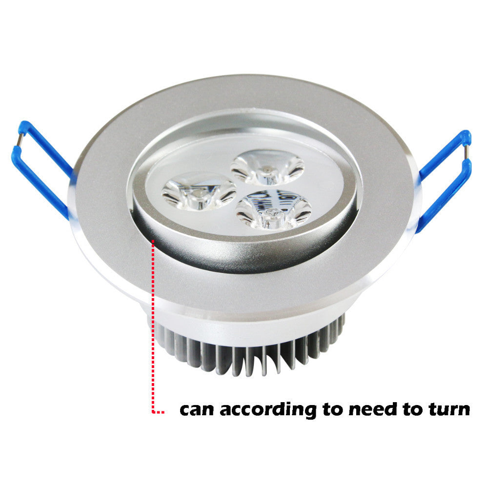Dimmable LED Ceiling Downlight 9W 3X3W LED led down light for Living room Cold White Warm White