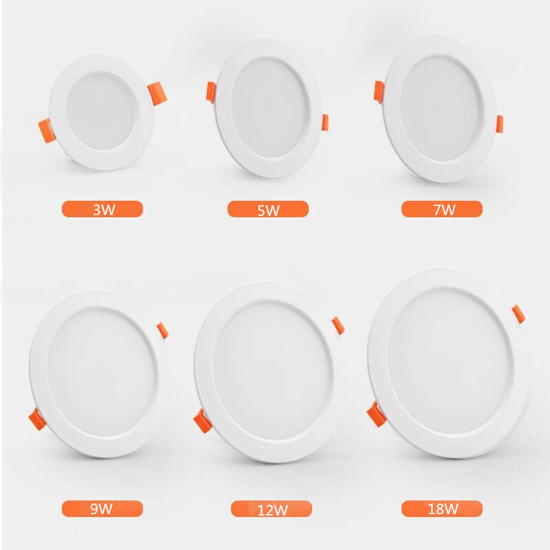 LED Downlight 220V 230V 240V LED Spot Lighting Round Recessed Lamp 3W 5W 7W 9W 12W 18W Led Bulb Bedroom Kitchen Indoor