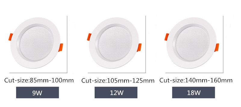 LED Downlight 220V 230V 240V LED Spot Lighting Round Recessed Lamp 3W 5W 7W 9W 12W 18W Led Bulb Bedroom Kitchen Indoor