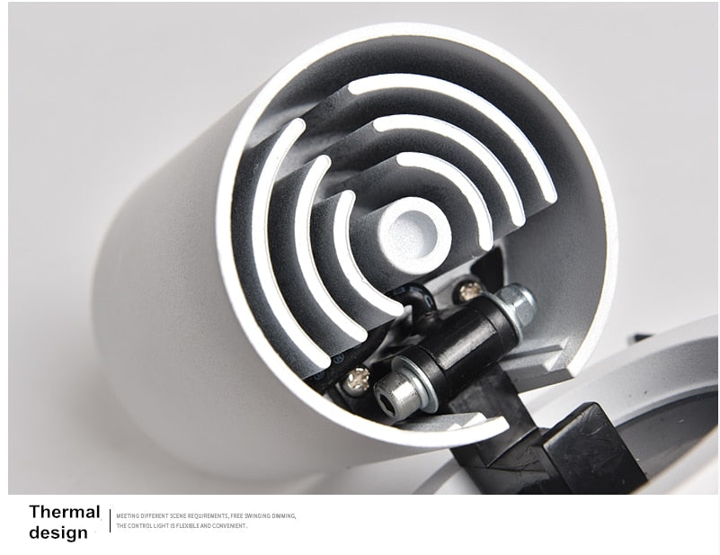 Dimming embedded folding LED downlight 10W 15W 20W LED spotlight living room TV background wall aisle ceiling COB downlight