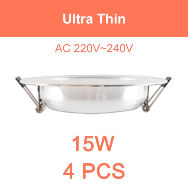 LED Downlight Round Recessed Lamp 220V 85-265V Led Bulb 4 Pcs 3W 5W 9W 10W 12W 15W 18W LED Spot Lighting Kitchen Bedroom Indoor