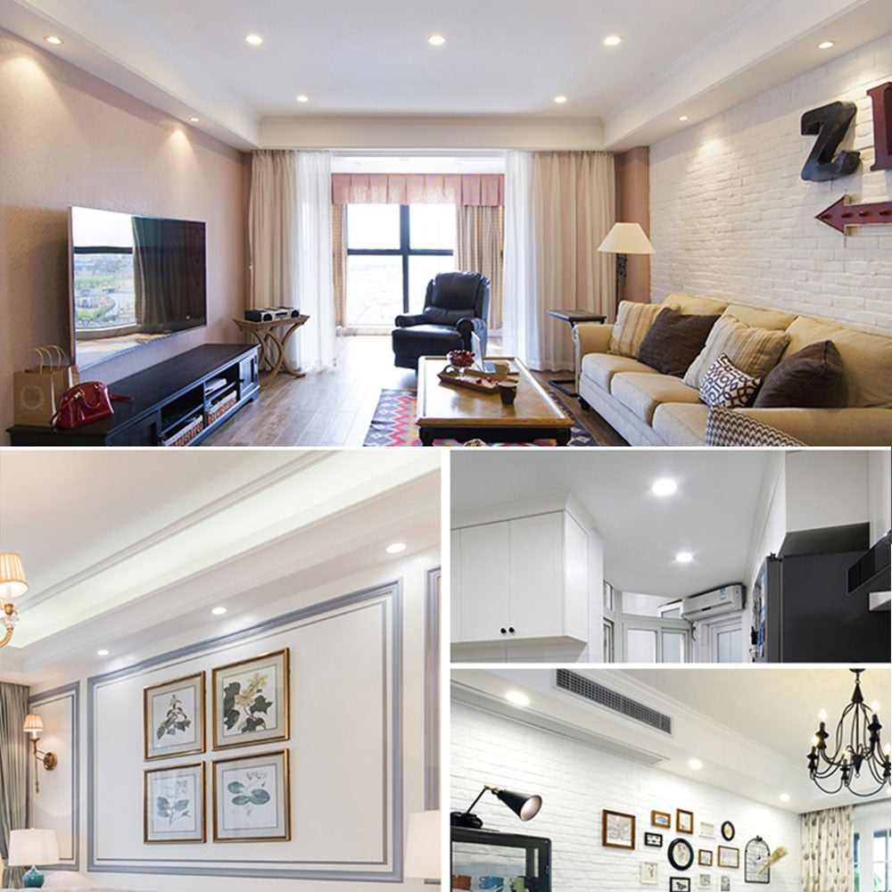 LED Downlight dimmable 3W 5W 7W 9W 12W Round Recessed Lamp 220V 110V Recessed Led Bulb Bedroom Kitchen Indoor LED Spot Lighting