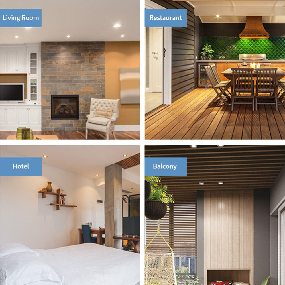 LED Downlight dimmable 3W 5W 7W 9W 12W Round Recessed Lamp 220V 110V Recessed Led Bulb Bedroom Kitchen Indoor LED Spot Lighting