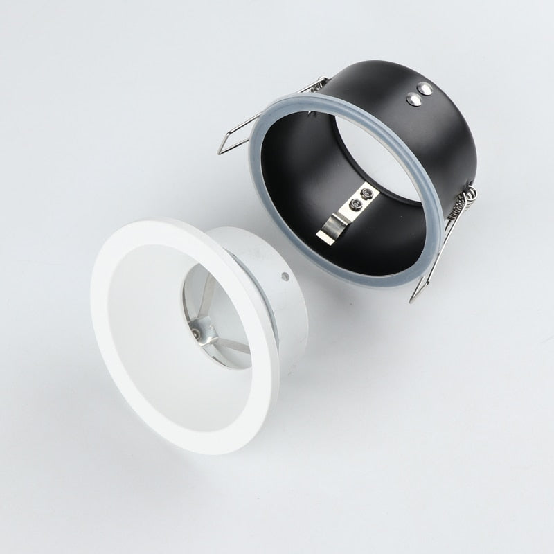 Waterproof Bathroom 1PCS Anti Glare Downlight IP65 GU10 MR16 Matt Black White Recessed Ceiling Spot Light Fitting Terminal Block