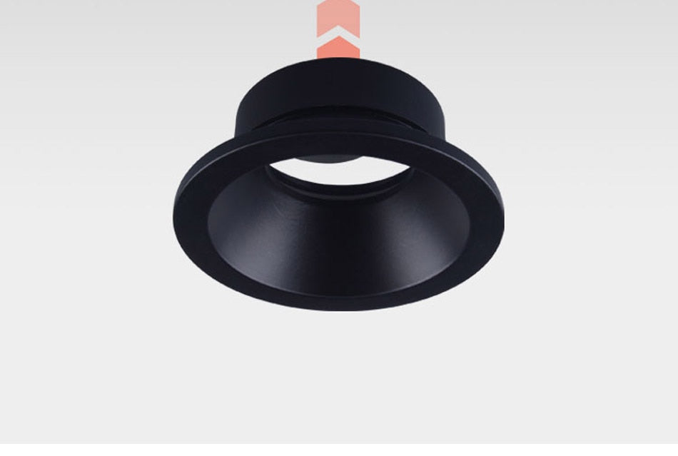 Waterproof Bathroom 1PCS Anti Glare Downlight IP65 GU10 MR16 Matt Black White Recessed Ceiling Spot Light Fitting Terminal Block