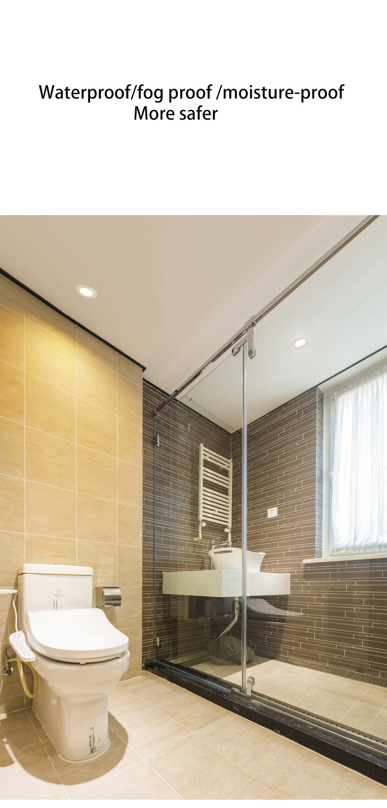 BRGT Waterproof LED Spotlights Recessed Ceiling Lamp White 7W 10W Downlight 110V 220V For Kitchen Bathroom Indoor Outdoor Lighting