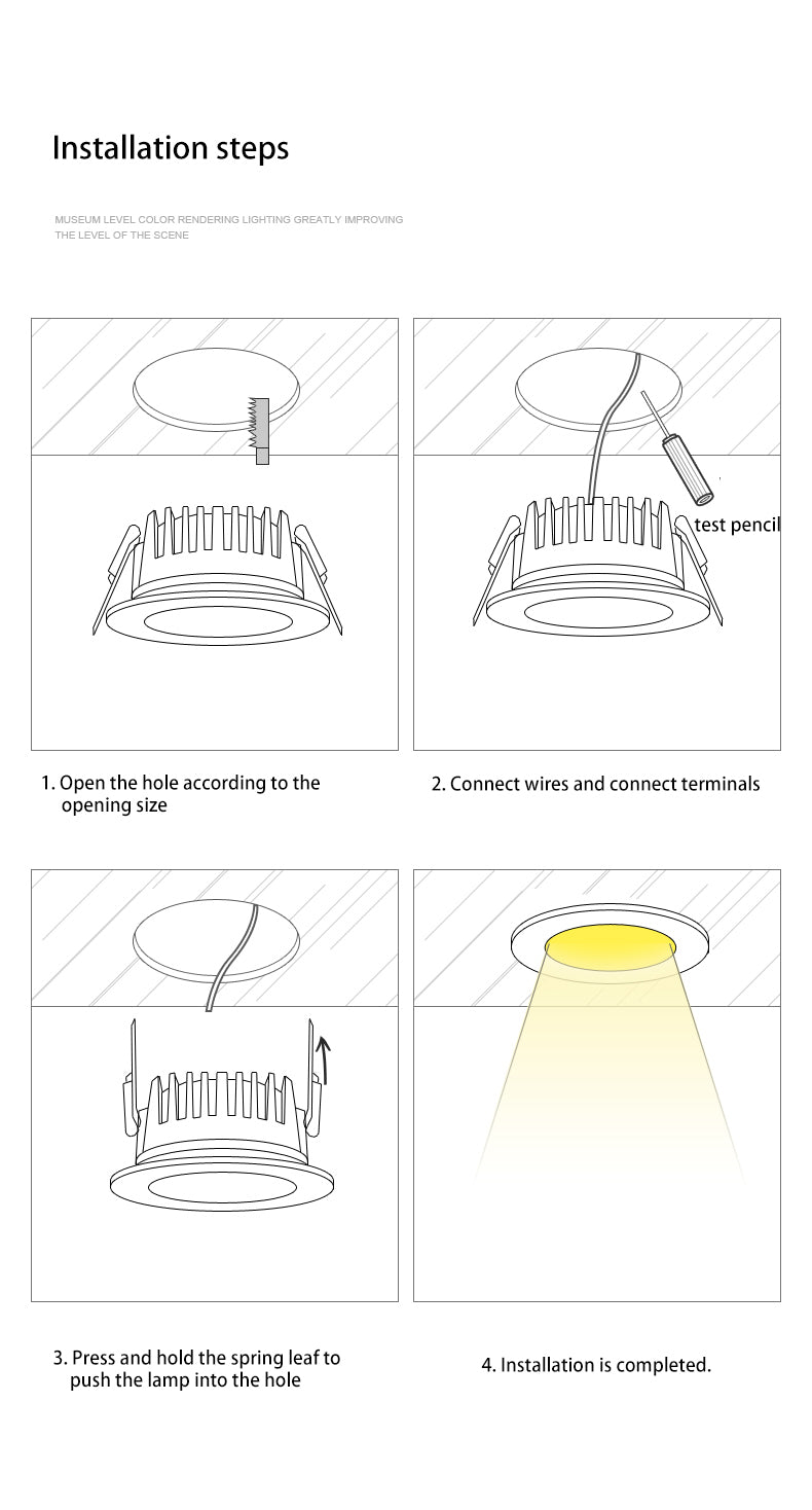 BRGT Waterproof LED Spotlights Recessed Ceiling Lamp White 7W 10W Downlight 110V 220V For Kitchen Bathroom Indoor Outdoor Lighting