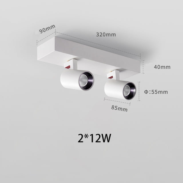 BRGT LED Spot Lights Surface Mounted 12W Ceiling Lamp Downlight Focos Rotatable Light For Kitchen Living Room Indoor Lighting