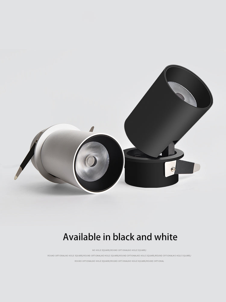 BRGT LED Spotlights 7W 12W Recessed White Black Ceiling Lamp Aluminum Adjustable Foco Downlight For Kitchen Home Indoor Lighting