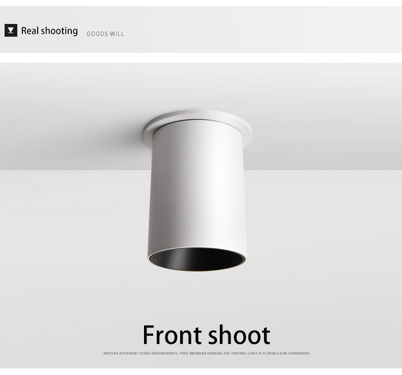 BRGT LED Spotlights 7W 12W Recessed White Black Ceiling Lamp Aluminum Adjustable Foco Downlight For Kitchen Home Indoor Lighting