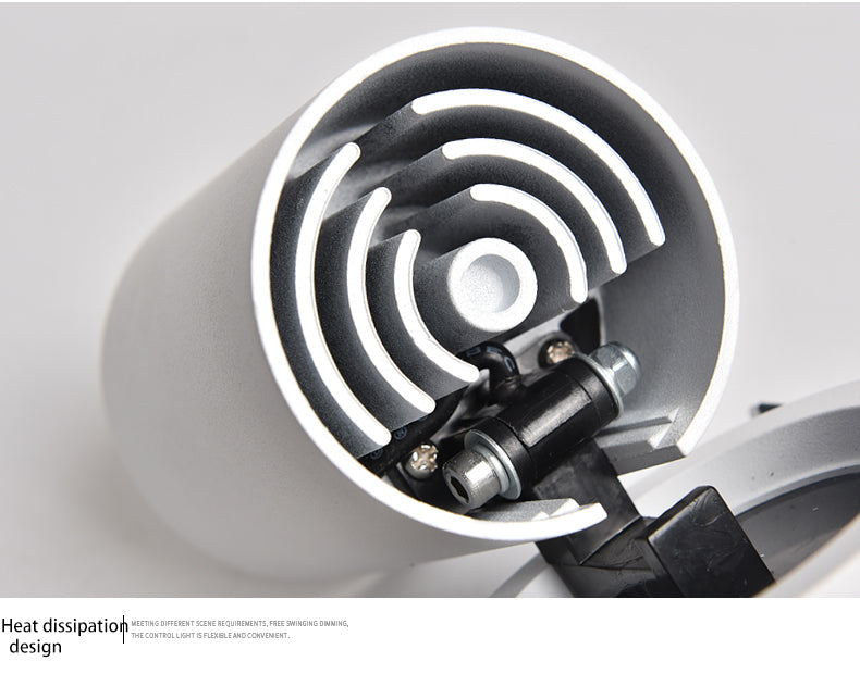 BRGT LED Spotlights 7W 12W Recessed White Black Ceiling Lamp Aluminum Adjustable Foco Downlight For Kitchen Home Indoor Lighting