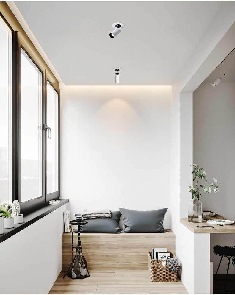 BRGT Led Spotlights Recessed Ceiling Lamp Aluminum 7W Focos Downlight Rotatable For Kitchen Home Hotel 85-220V Indoor Lighting