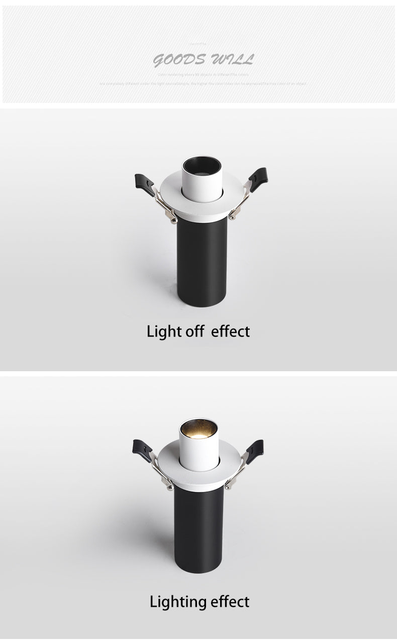 BRGT Led Spotlights Recessed Ceiling Lamp Aluminum 7W Focos Downlight Rotatable For Kitchen Home Hotel 85-220V Indoor Lighting