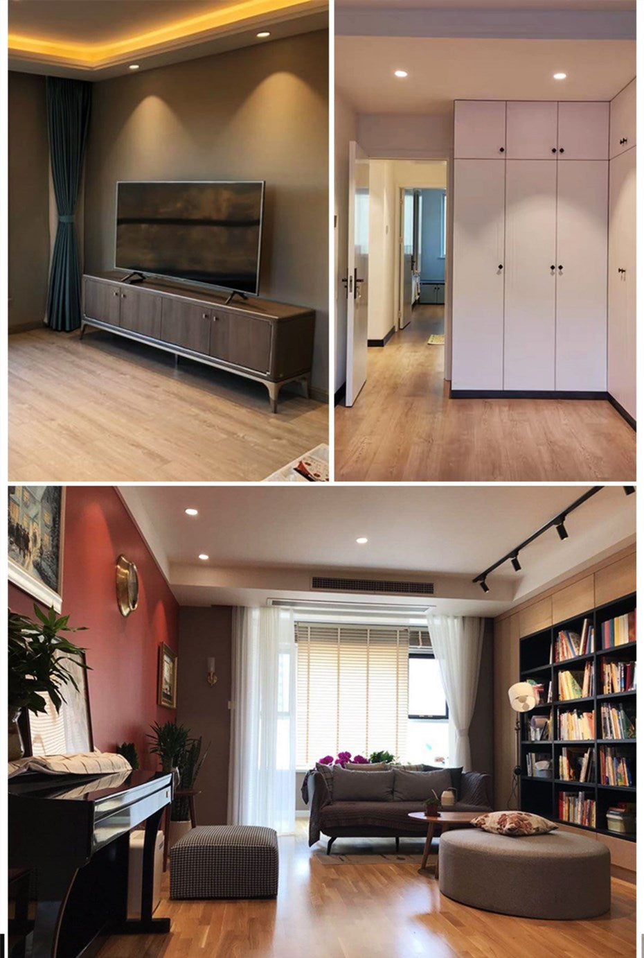 Narrow Side Downlight Embedded Led Ceiling Downlight Anti glare Recessed Ceiling Lamp Lighting 5W 7W 12W Dimmable For Home Room