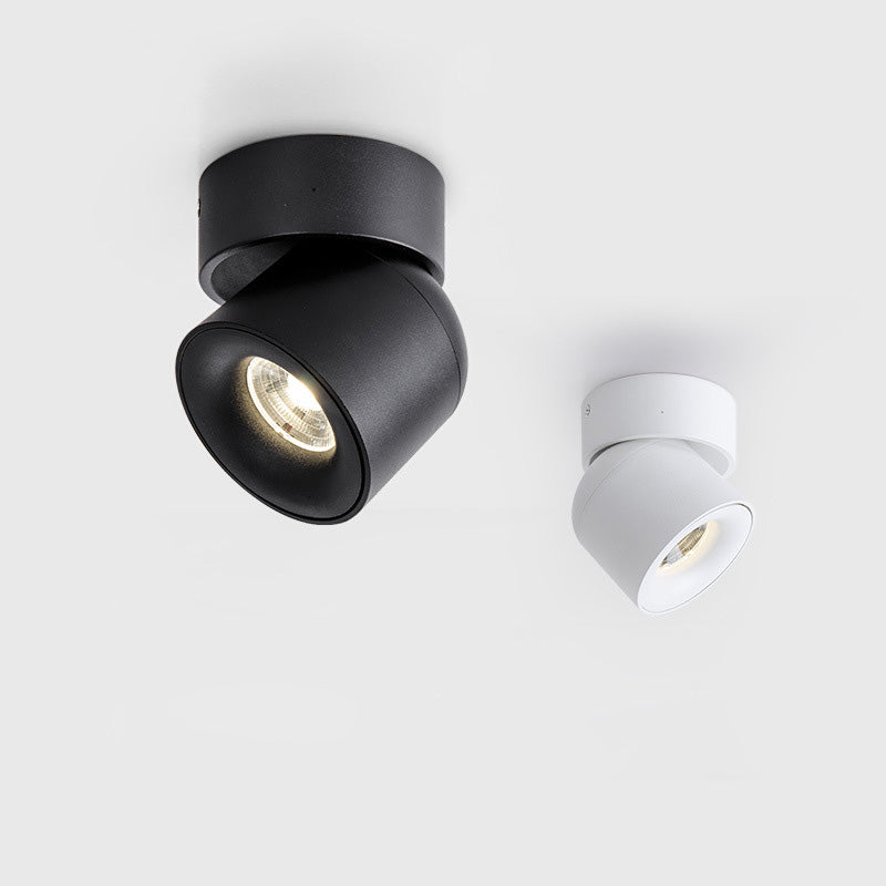 Surface Mounted Round 360 Angle Adjustable Led Ceiling Downlight 90 Degrees Nordic Spot Light for Indoor Foyer,Living Room