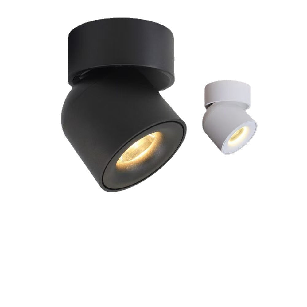 Surface Mounted Round 360 Angle Adjustable Led Ceiling Downlight 90 Degrees Nordic Spot Light for Indoor Foyer,Living Room
