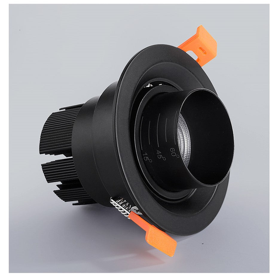 15/45/60 Degrees Focusable LED Downlight 5W 10W 15W Round Recessed Lamp AC110V 220V LED Down Light Ceiling Recessed Spot Light