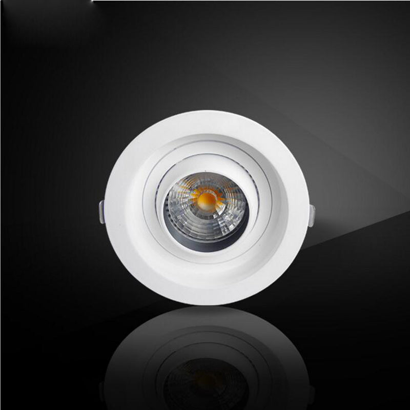 Round Downlights Led Spot Double Warm White Cold White 12W 15W 20W COB Adjustable 5pcs/lot Embedded Cattle Eye Lamp AC90-265V