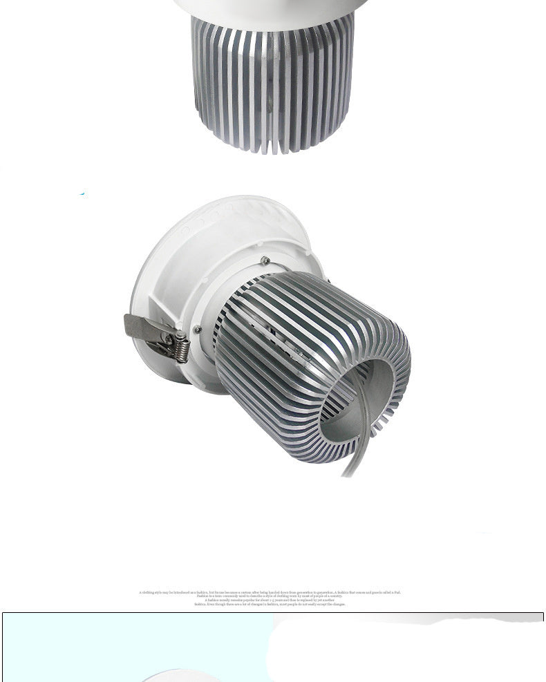 Round Downlights Led Spot Double Warm White Cold White 12W 15W 20W COB Adjustable 5pcs/lot Embedded Cattle Eye Lamp AC90-265V