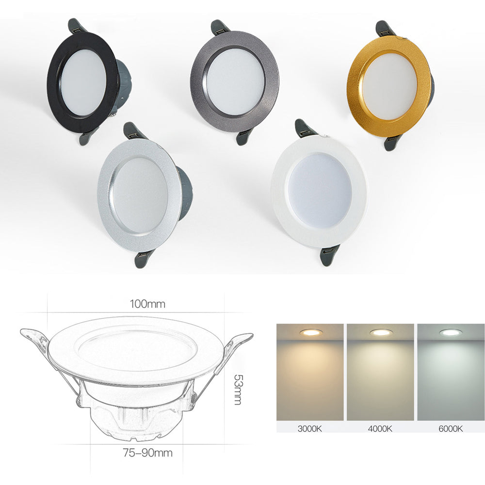 Led Down Light Lamp Downlights 3W 5W AC 220V 230V 240V 3000k 4500K 6000K Kitchen Living Room Indoor Recessed Lighting Spotlights