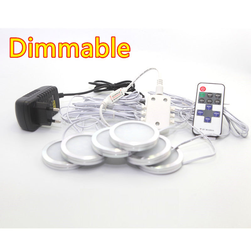 LED Spotlight 2.5W LED Cabinet Lamps DC12V LED Downlights Warm Cool White for Showcase Desk Bookcase Wardrobe Cupboard Kitchen