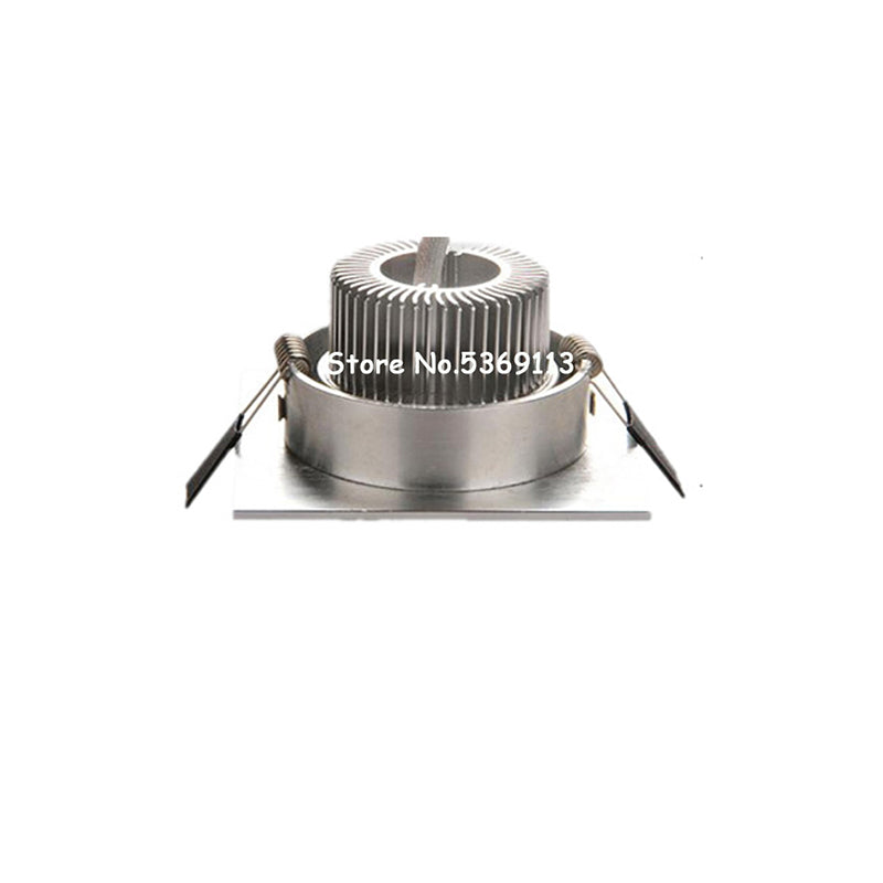 LED Square Down Lights 3W 5W 7W Recessed Dimmable Downlights 110V 220V Spot Indoor Ceiling Home Lighting