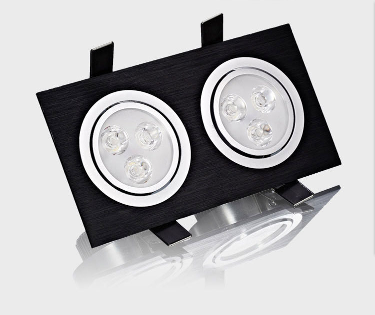 Dimmable 9W 15W 30W 42W COB LED Ceiling Lamp Spot Lights Square LED Recessed Downlights AC85~265V Room Lamps