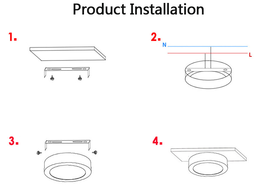 LED Downlight Mini Surface Mounted 3W 5W 7W 9W Panel Spot Light Ultra Thin Indoor Lighting Home Kitchen Cabinet Lamp 220V